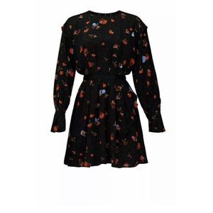 Jason Wu black floral dress, size 2